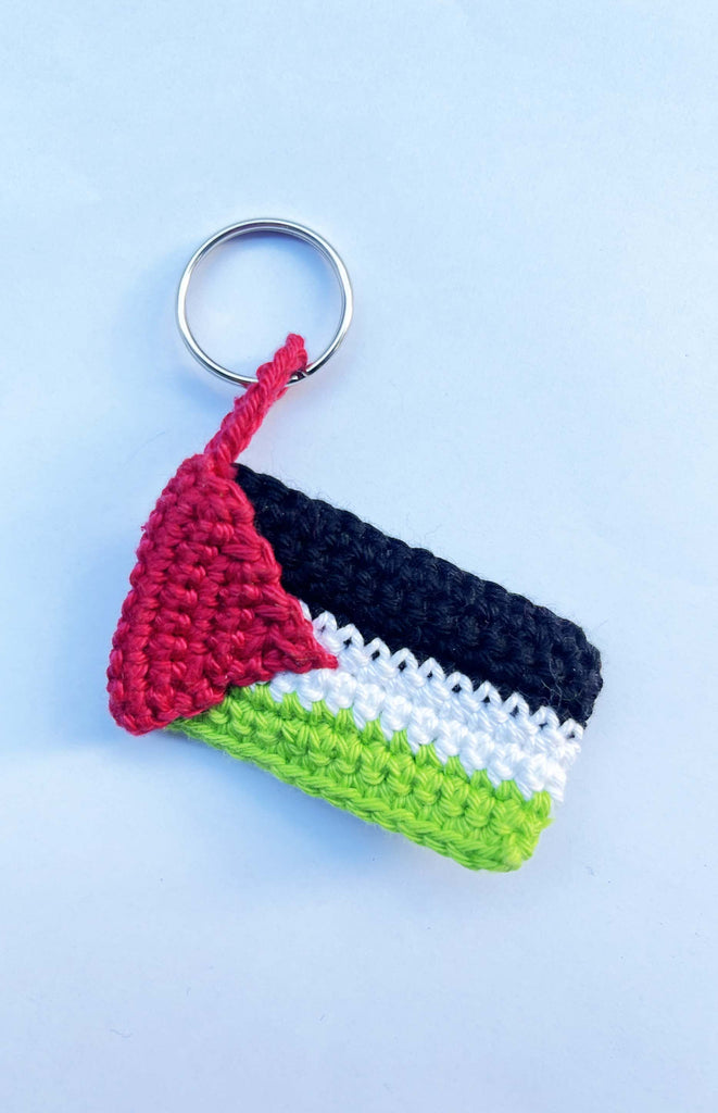 All Things Mochi - Mochi Cares - Crochet Keychain for Palestine