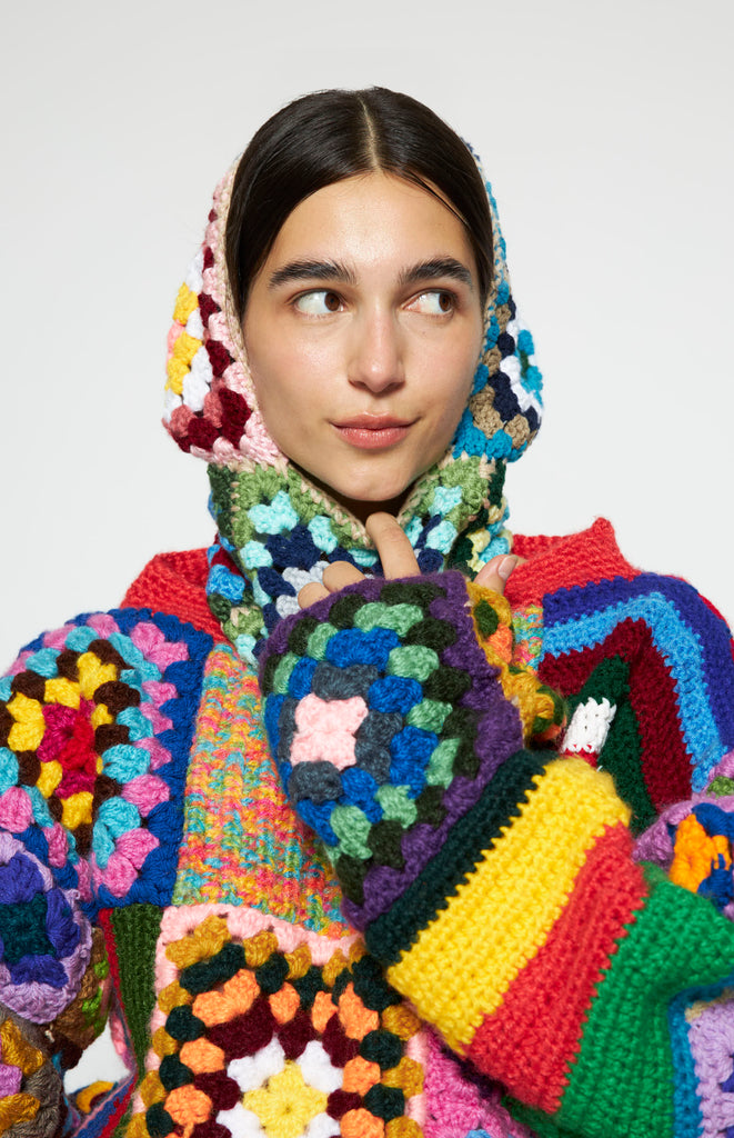 Iman Crochet Balaclava - All Things Mochi - unique colorful Mochi Reconstructed crochet hat