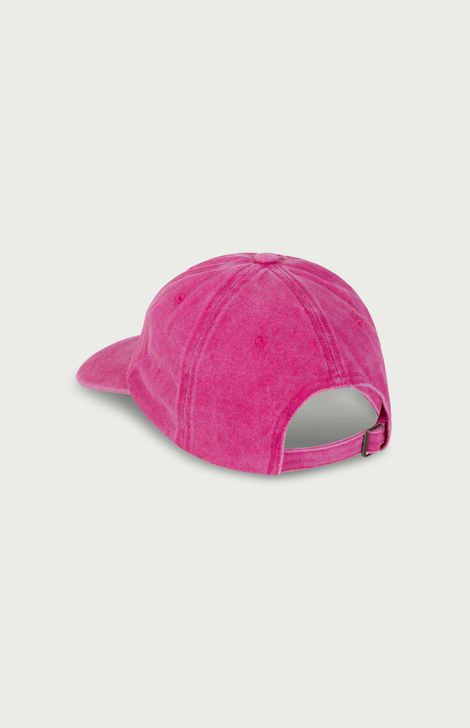 All Things Mochi _ Amsterdam_ Denim Pink Acid Wash Mochi Cap _ Back Packshot