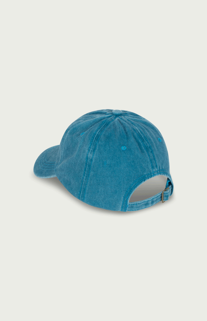 All Things Mochi _ Amsterdam_Denim Blue Acid Wash Mochi Cap _ Back Packshot