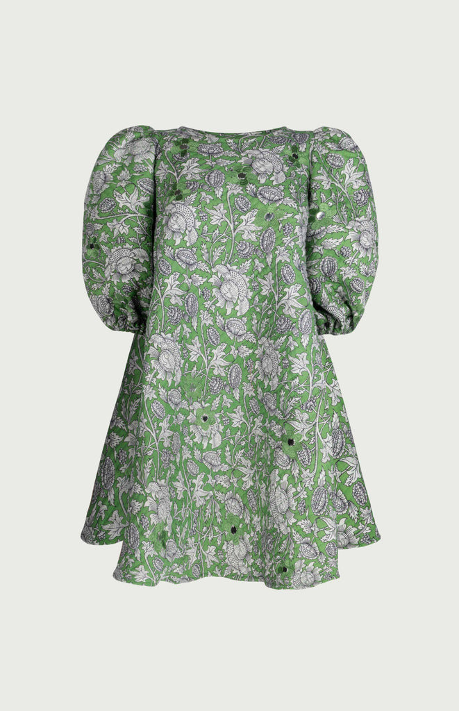 All Things Mochi - Femme Fatale - Diana Dress - Green (front)