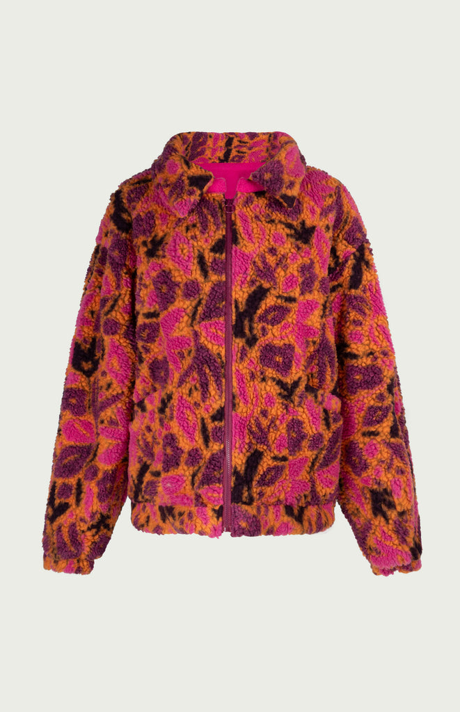 Stevie Reversible Fleece Jacket Orange | Official Mochi® | Store Online Shop