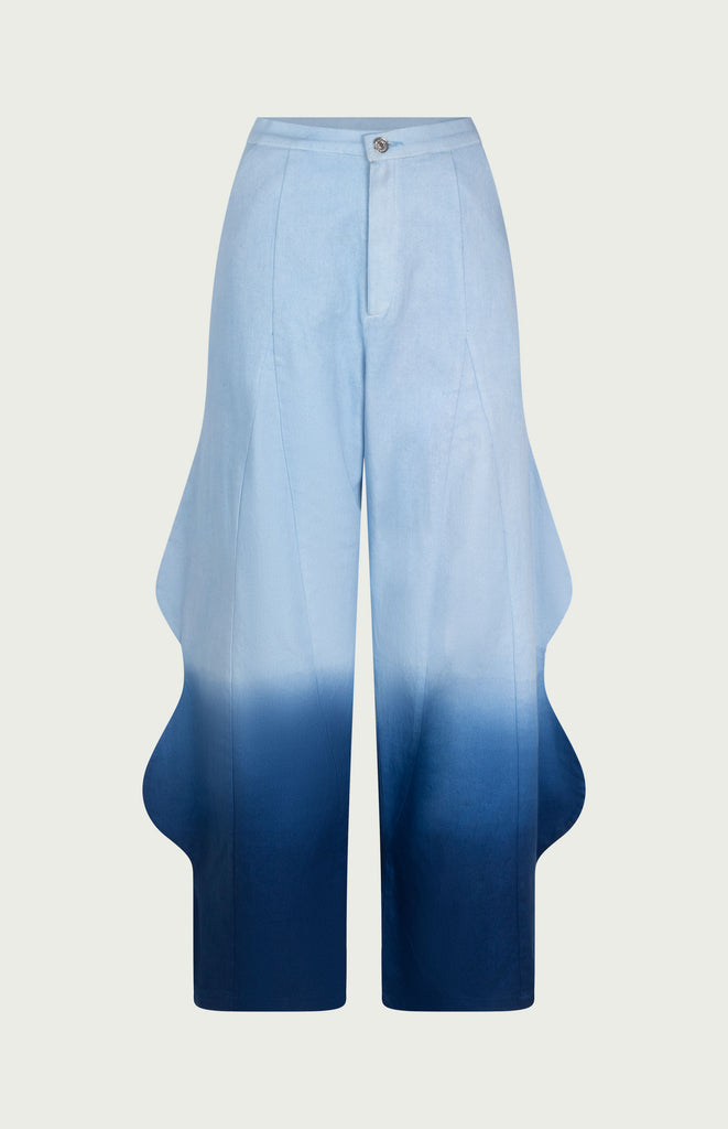 All Things Mochi - The Garden Party - Caterpillar Pants - Blue (front)