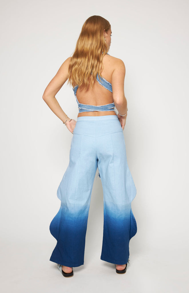 All Things Mochi - The Garden Party - Caterpillar Pants - Blue 