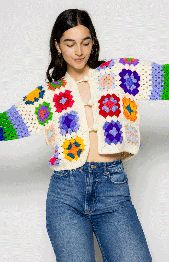 All Things Mochi_Lina Crochet Cardigan White Front