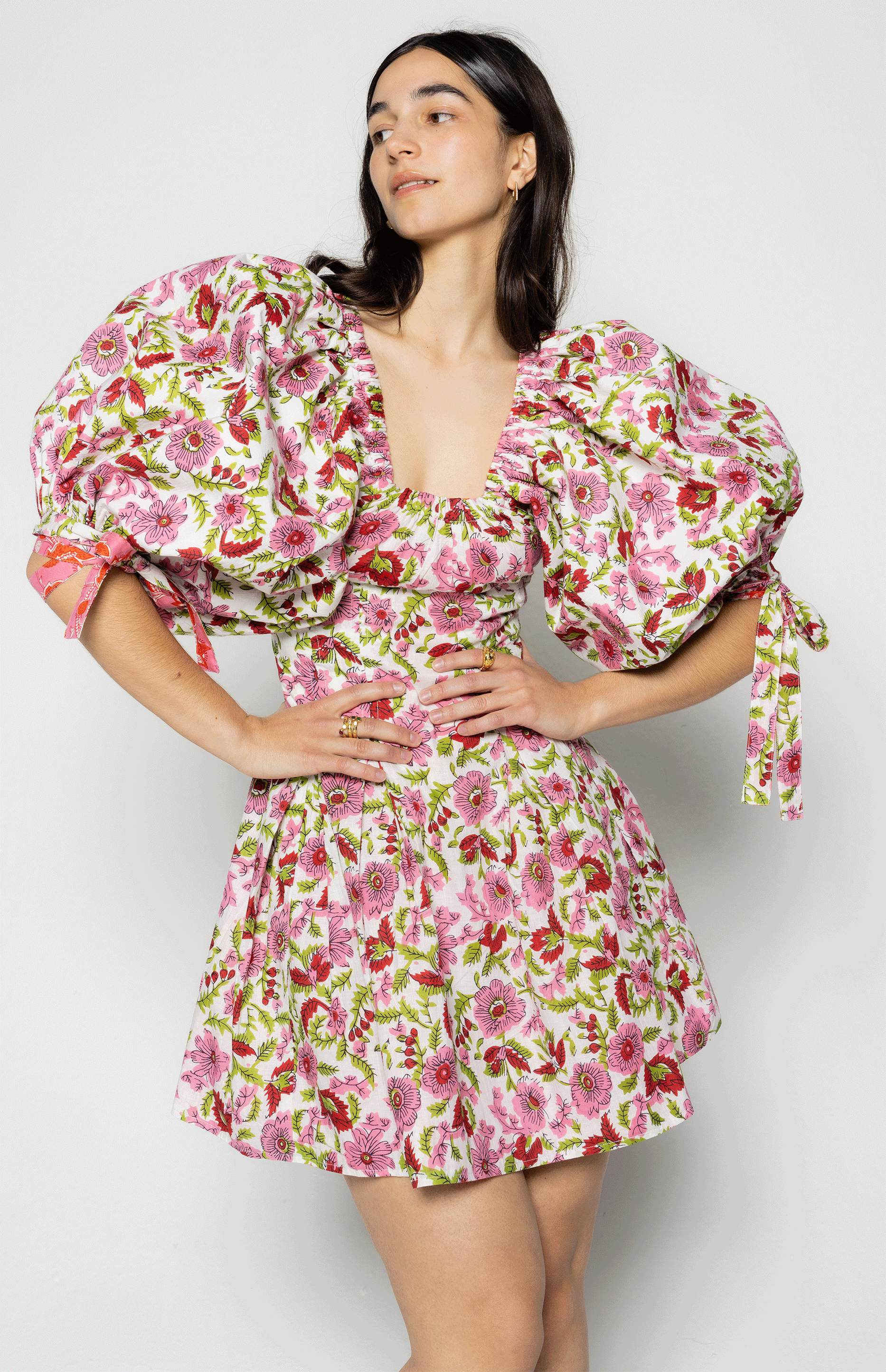 Rose Reversible Mini Dress Pink | Shop Online | Mochi