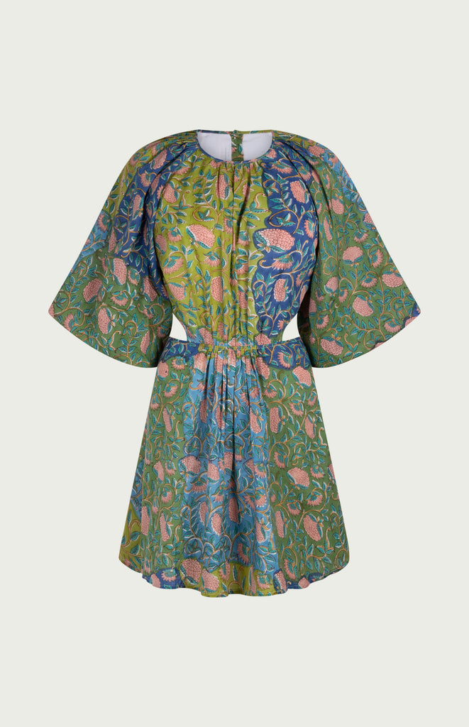 All Things Mochi - The Garden Party - Bunny Dress - Tea party style dress - Green (front)