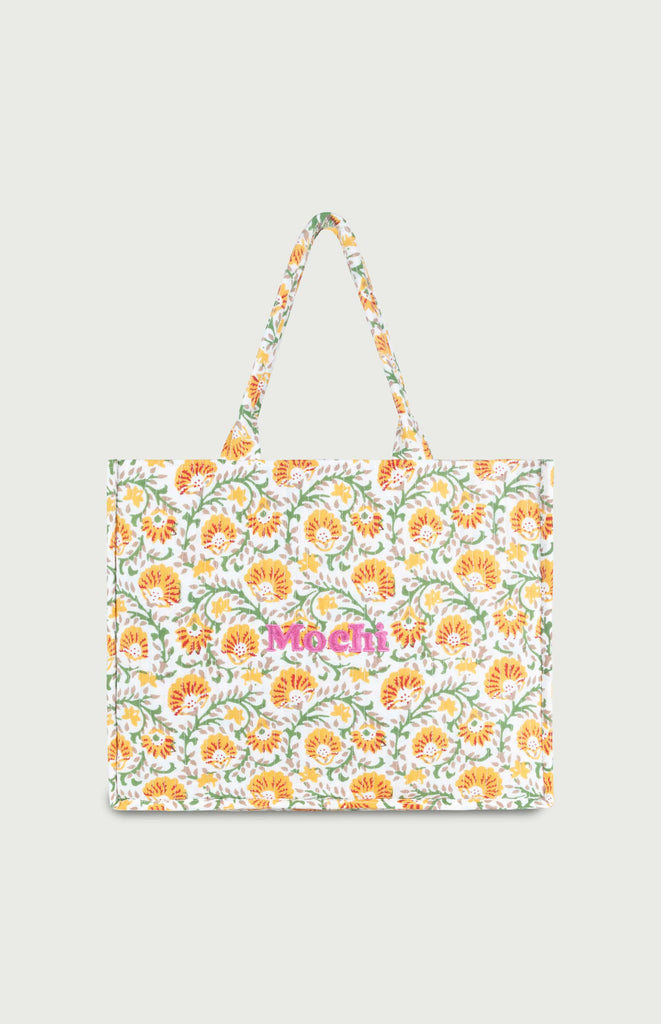All Things Mochi - Mochi Uplifted - Lucy Tote Bag - White (front)