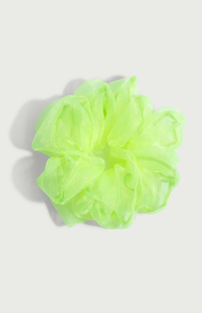 All Things Mochi - Organza Super Scrunchie - The Holiday Capsule Collection (lime)
