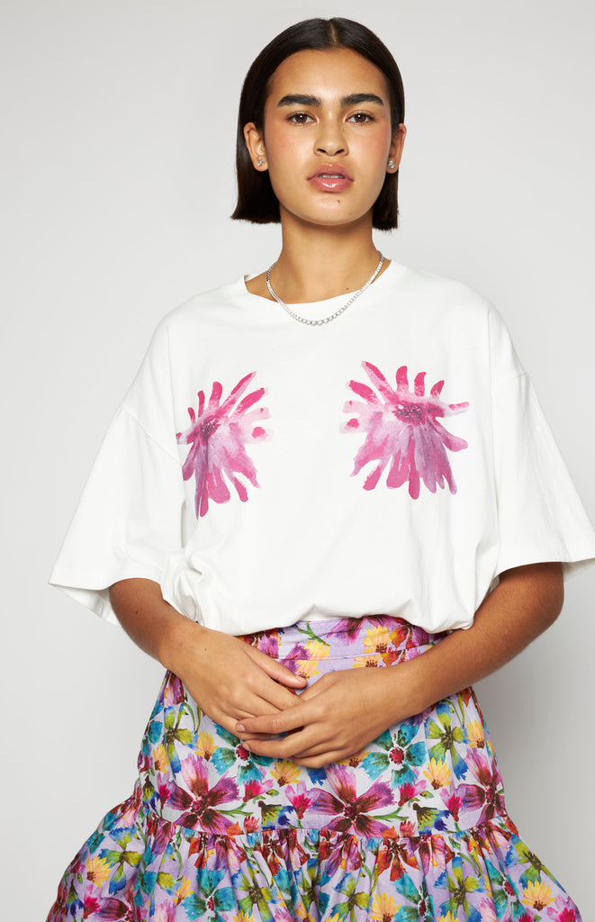 All Things Mochi - All Wrapped Up - Cherry T-Shirt - Cotton oversized t-shirt - Pink 