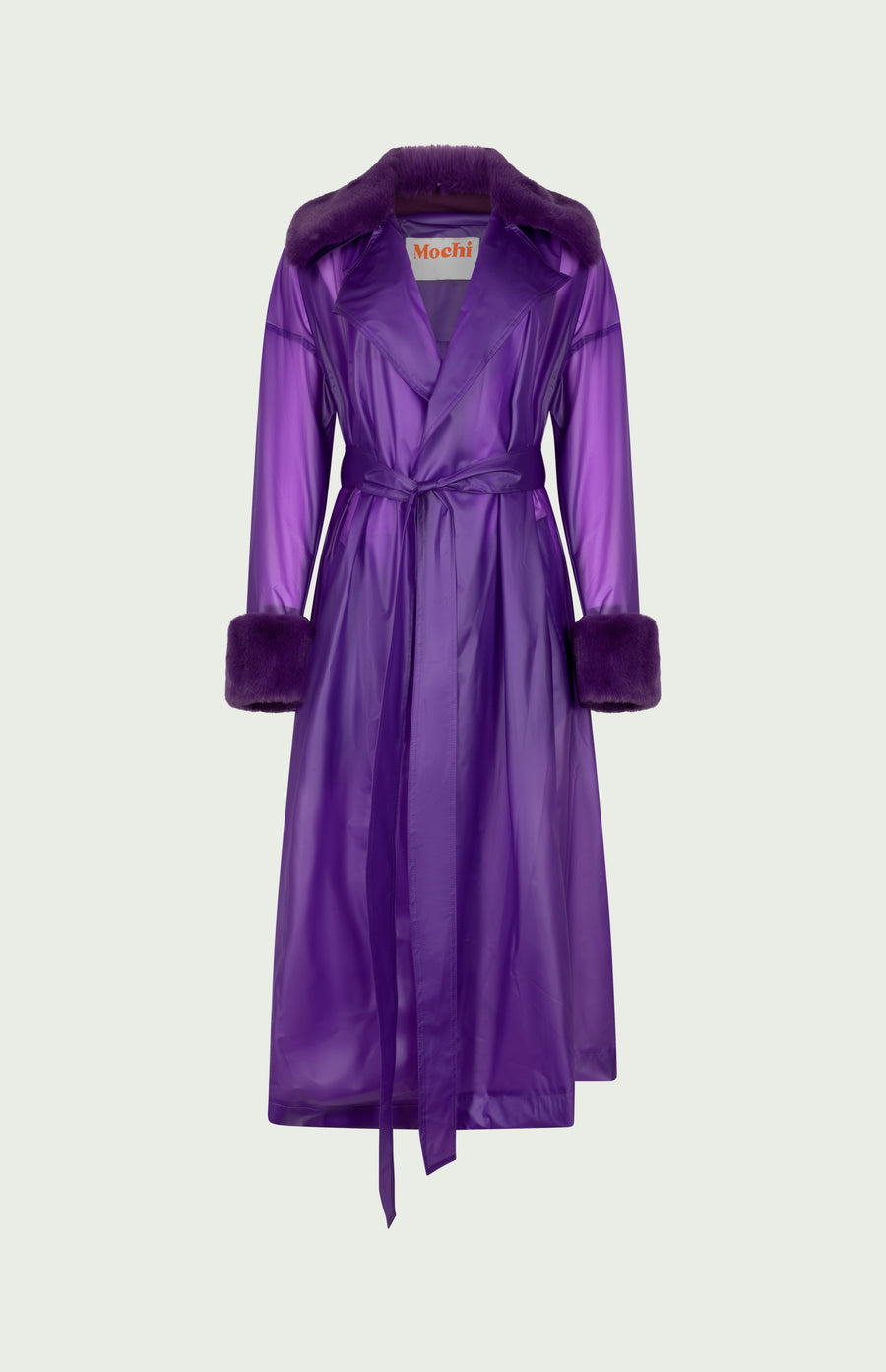 Keizer Faux Fur Coat Purple