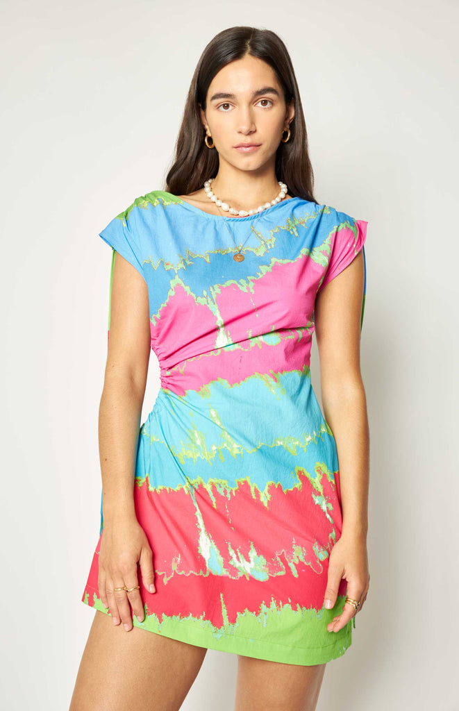 All Things Mochi - Signature - Bowie Dress - Short cut out rainbow dress