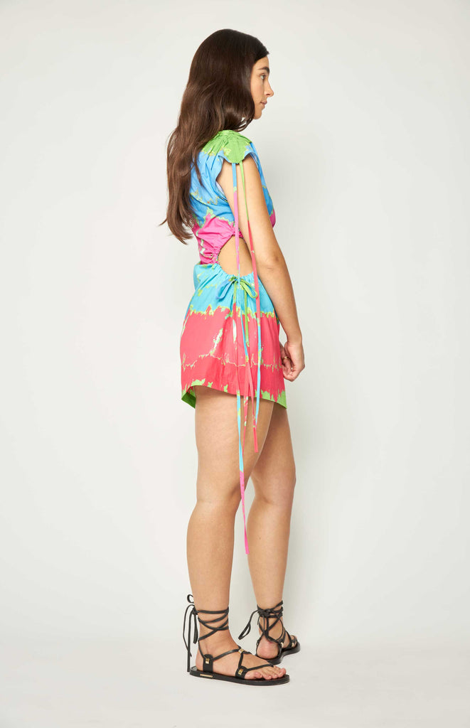 All Things Mochi - Signature - Bowie Dress - Short cut out rainbow dress