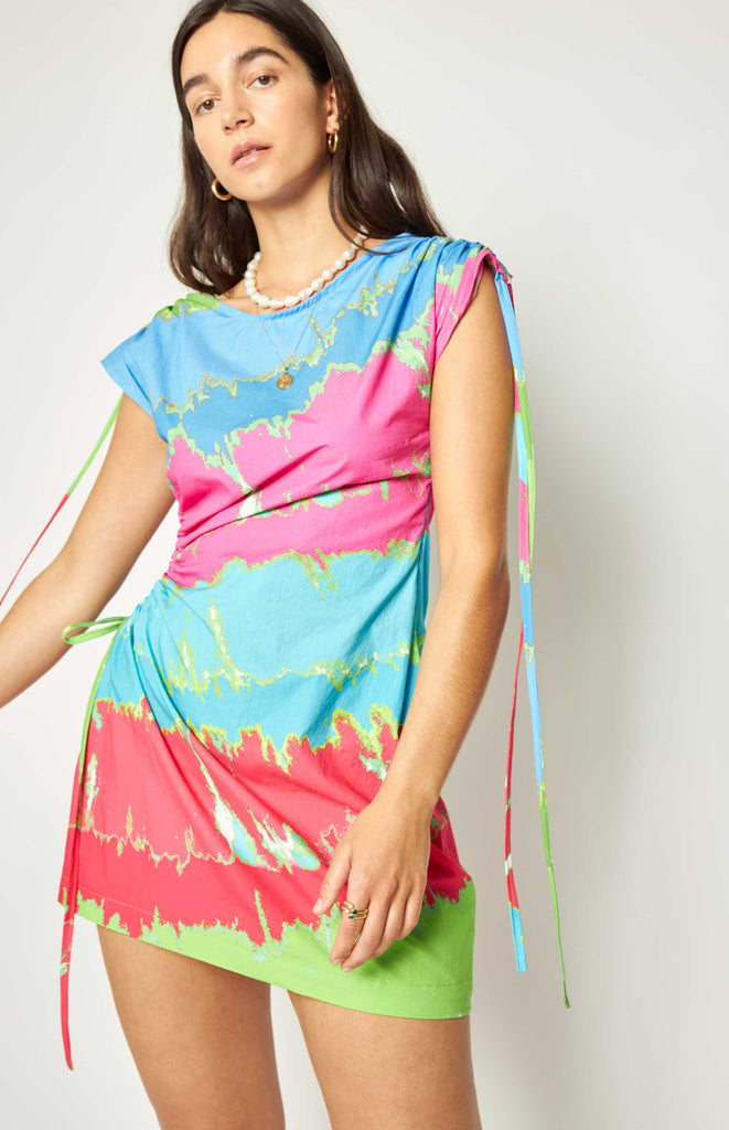 All Things Mochi - Signature - Bowie Dress - Short cut out rainbow dress