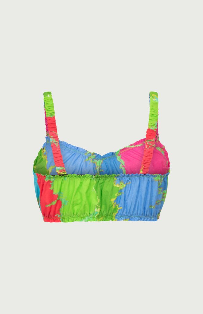 All Things Mochi - Signature - Riley Top - Bralet top - rainbow (back)