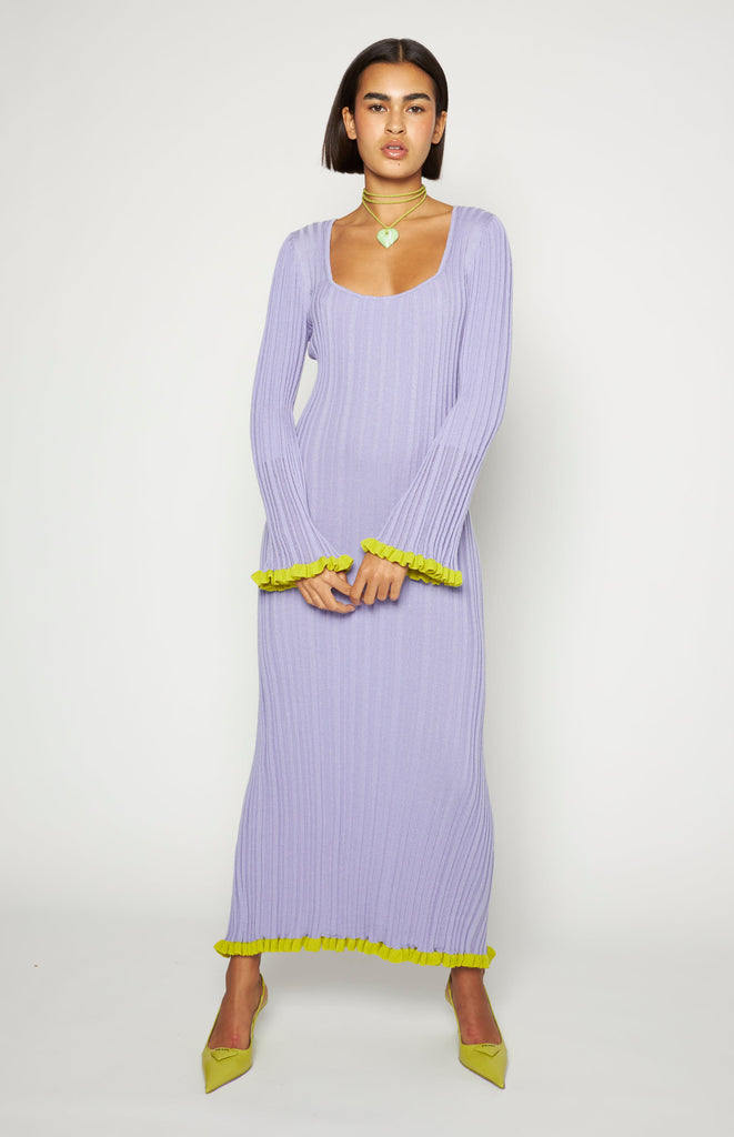 All Things Mochi - Mochi Signatures - fits everybody Karma Dress in lavender Merino wool