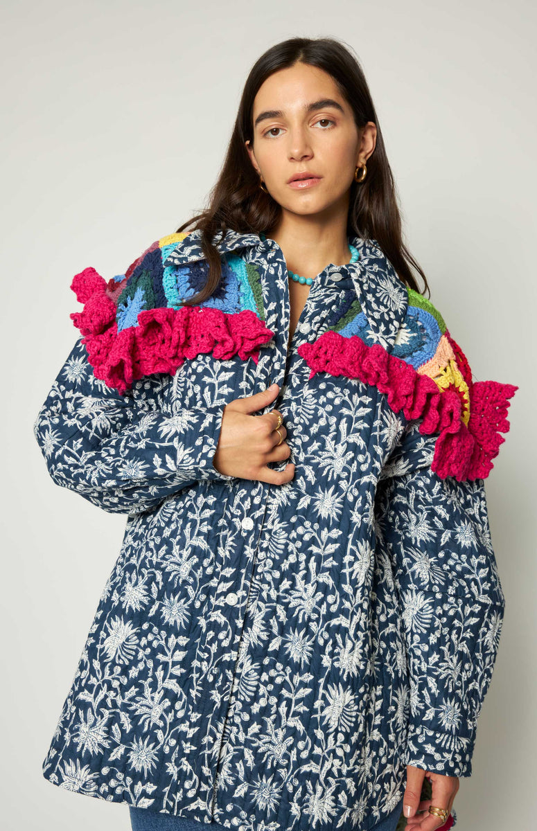 Lily Shirt Jacket Skyblue | Shop Online | Mochi ® Official Store