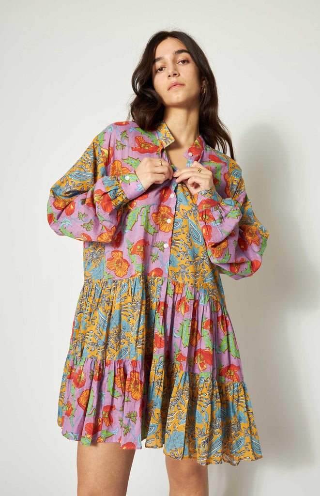 Lizzy Dress - All Things Mochi - An Ode to Mama - Short ruffled dress with oversized fit