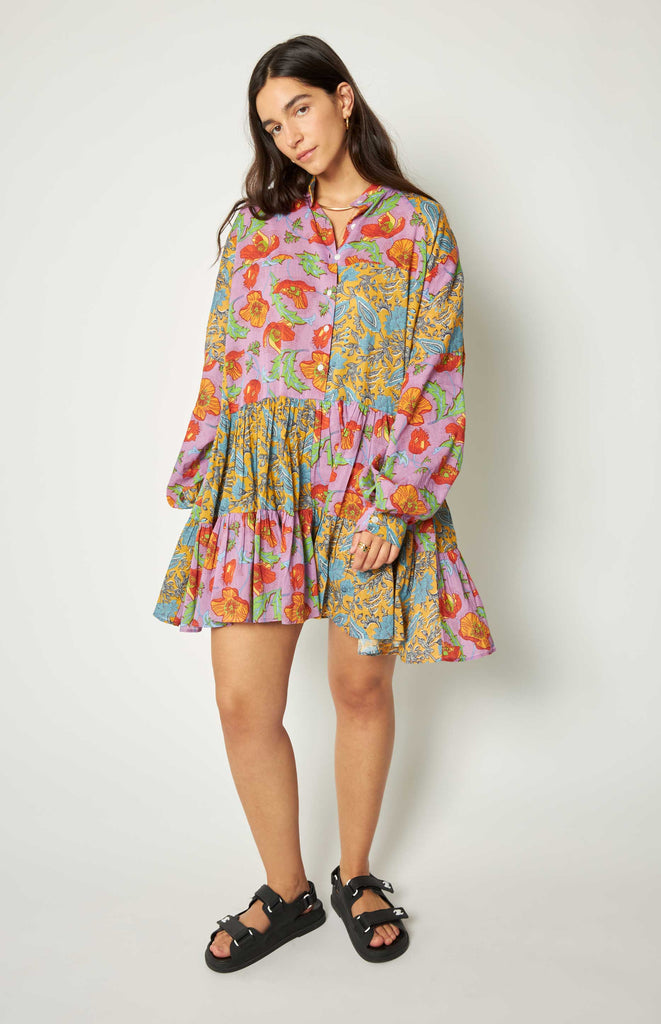 Lizzy Dress - All Things Mochi - An Ode to Mama - Short ruffled dress with oversized fit 