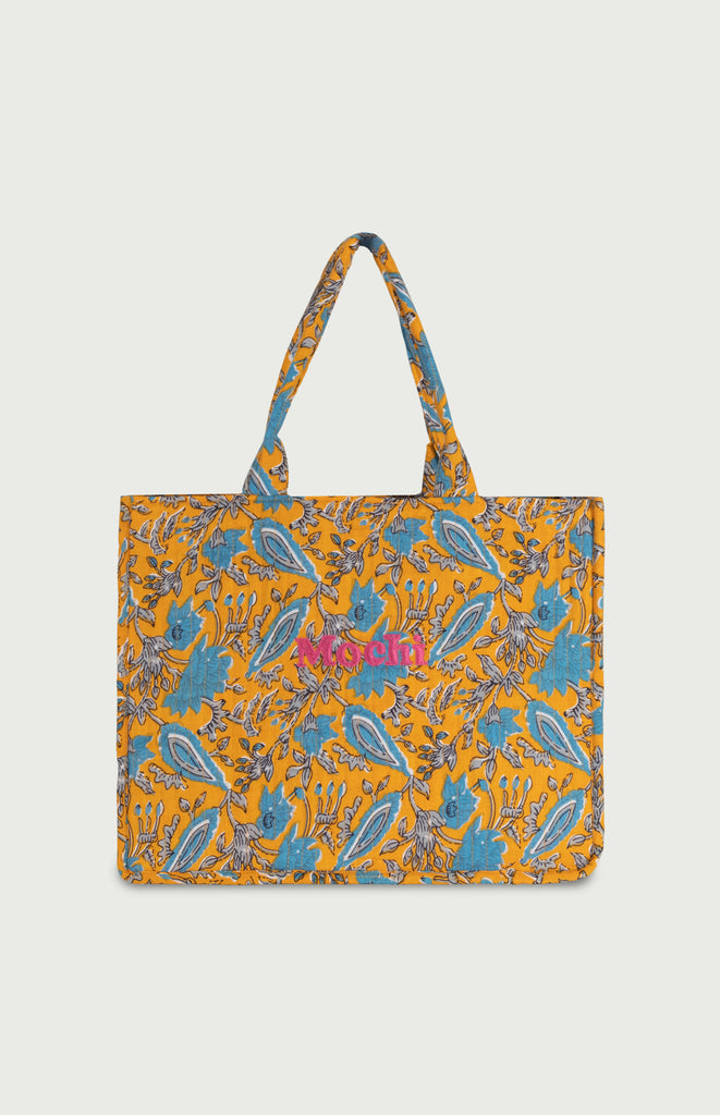 All Things Mochi - Mochi Uplifted - Lucy Tote Bag - Amber (front)