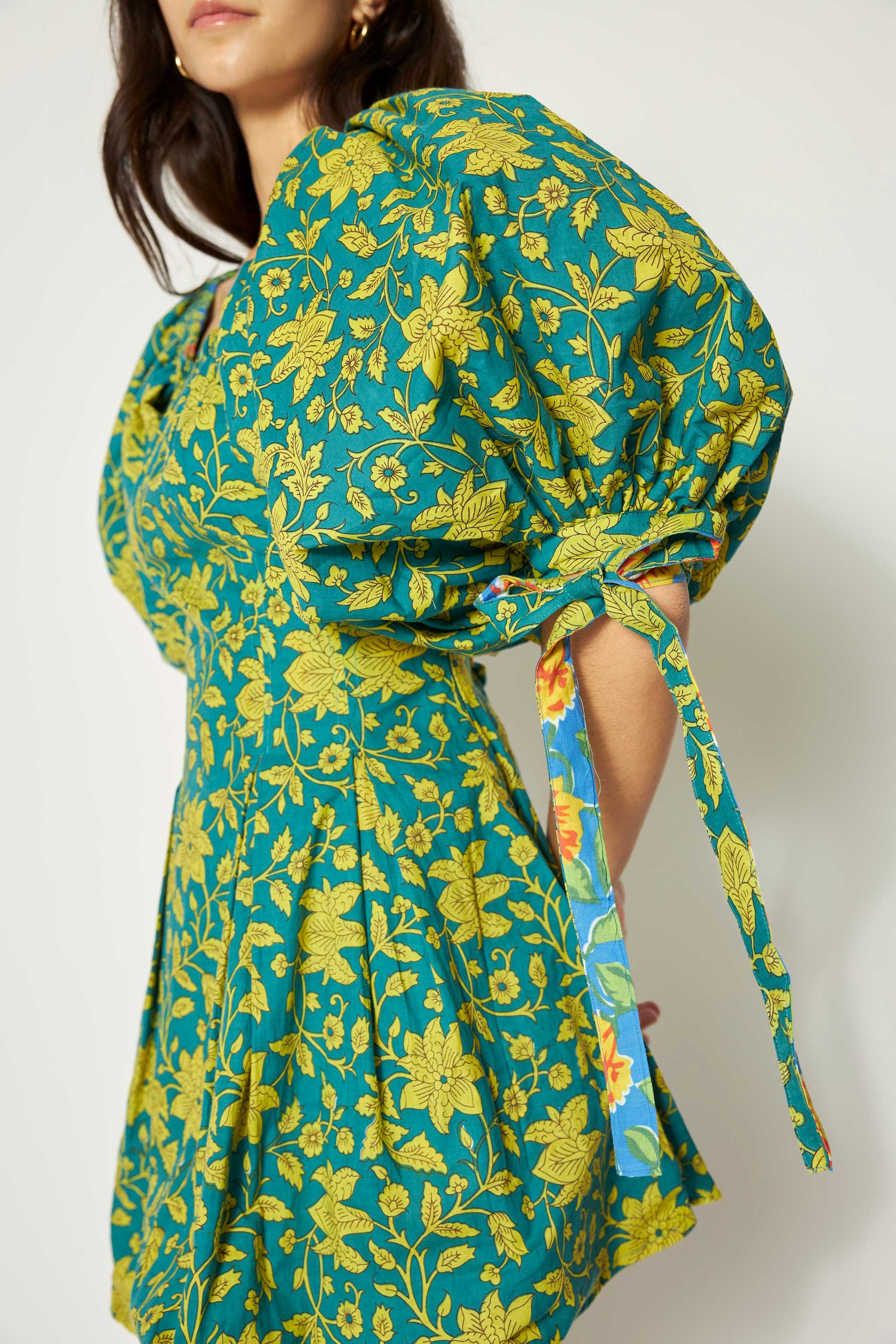Rose Reversible Mini Dress Green | Shop Online | Mochi Official Store