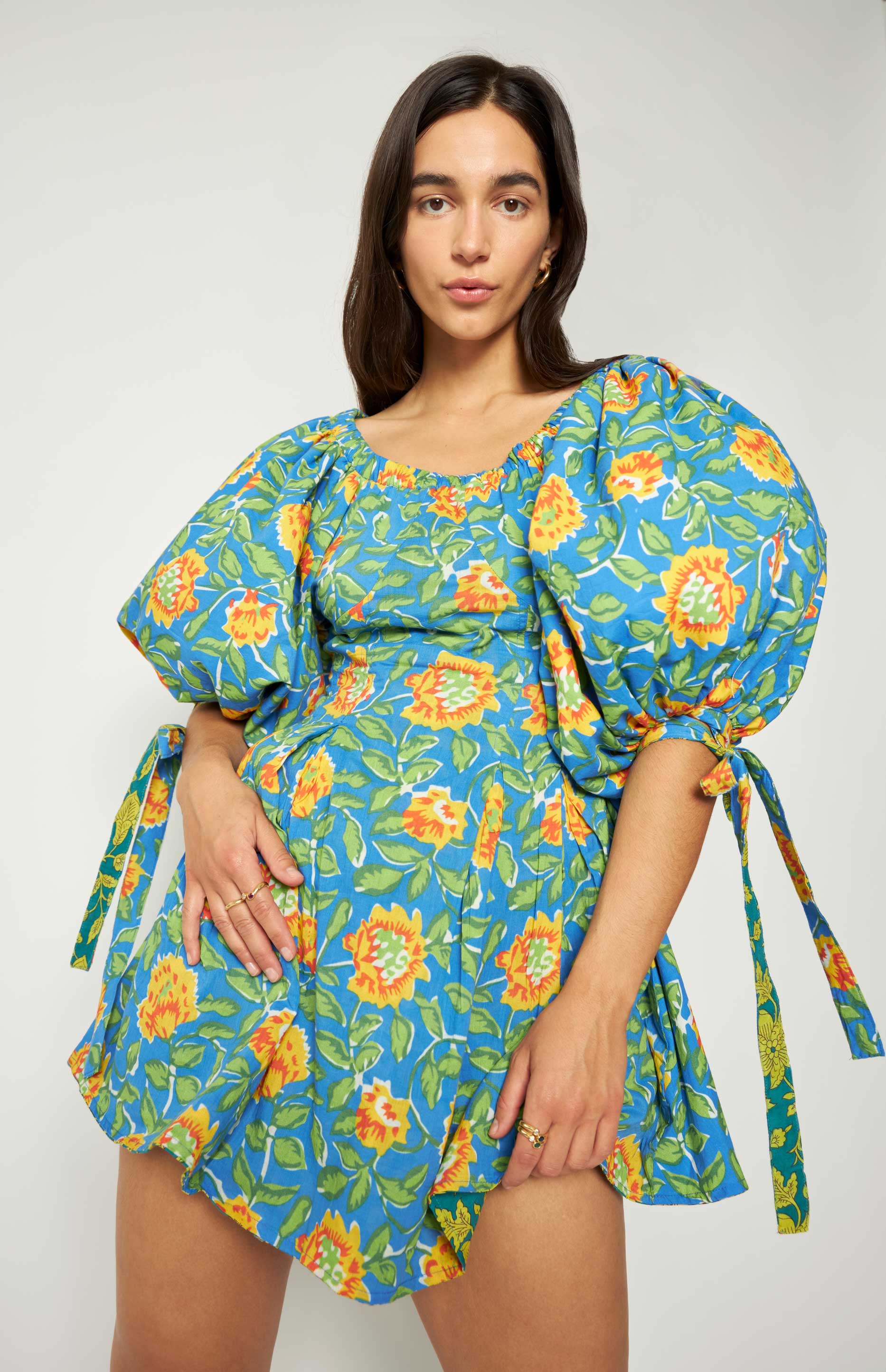 Rose Reversible Mini Dress Green | Shop Online | Mochi Official Store Rose Reversible Mini Dress Green | Shop Online | Mochi Official Store